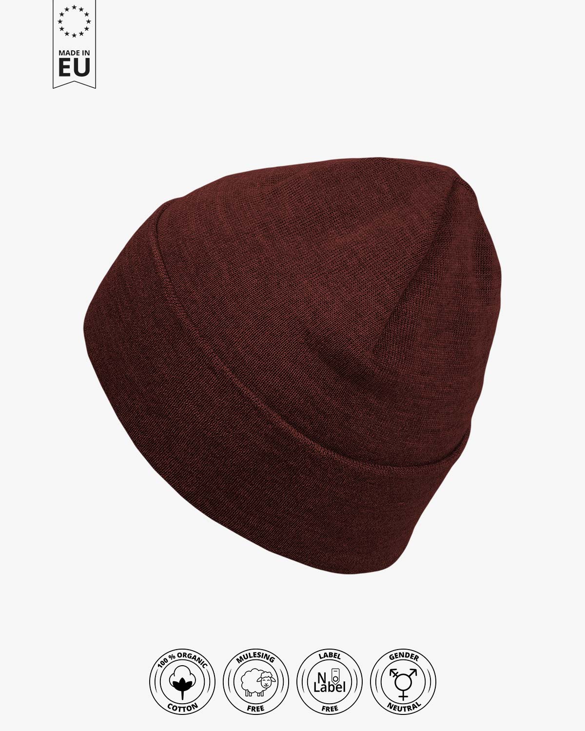 Classic Beanie Nera - Organic Cotton (Organic)