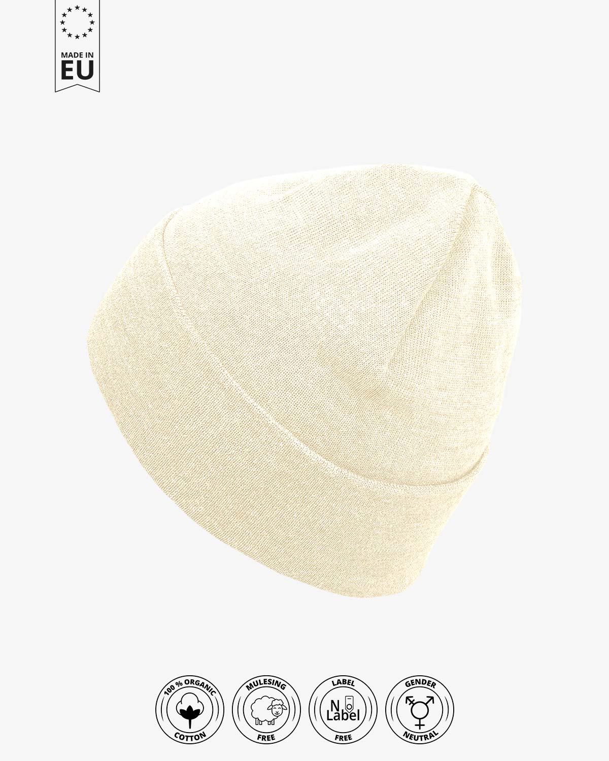 Classic Beanie Nera - Organic Cotton (Organic)