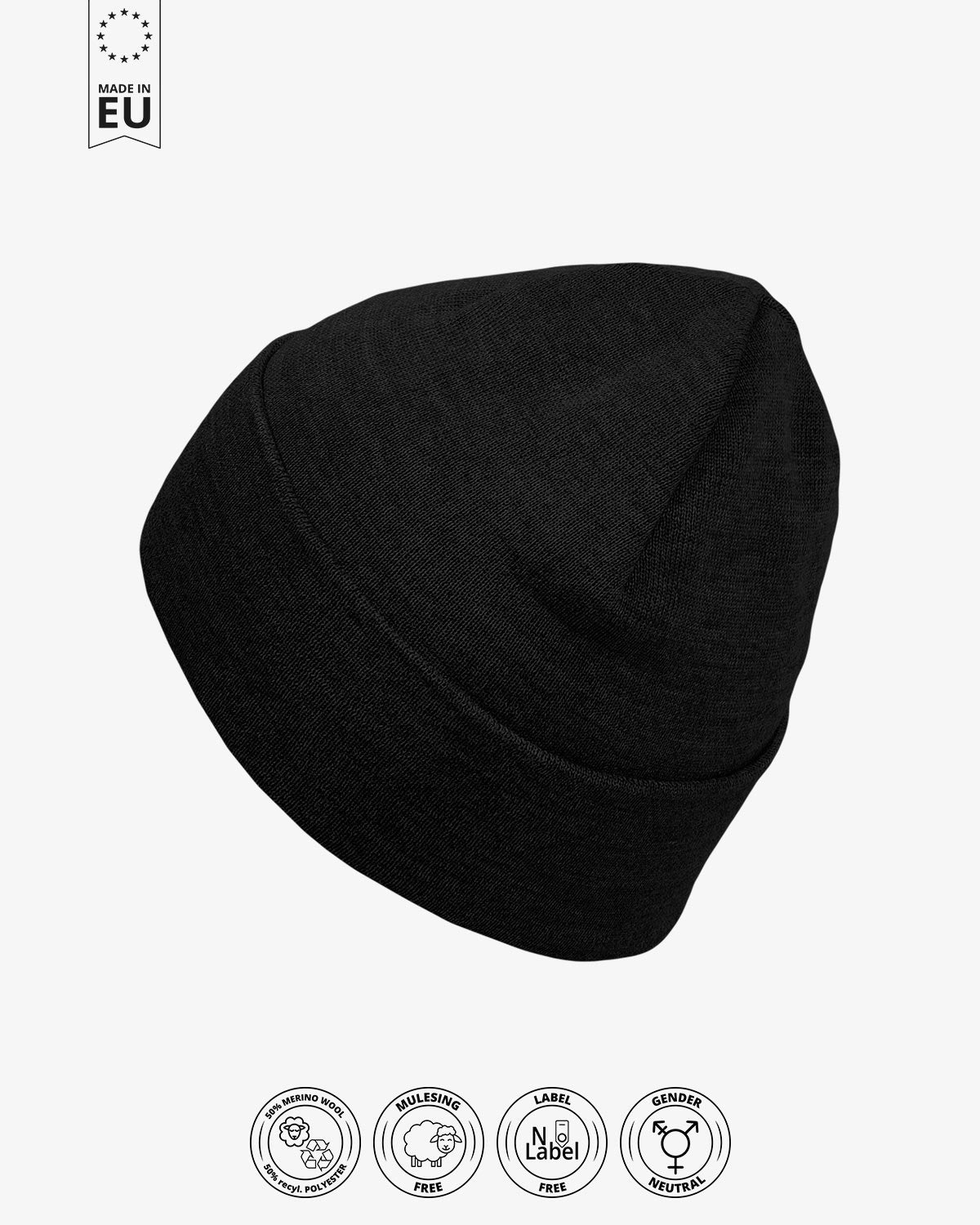 Classic Beanie Nera - Rewoolife