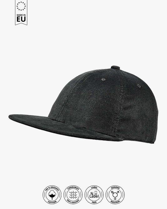 6 Panel Snapback Cap Kulu - Fine Cord (Organic)